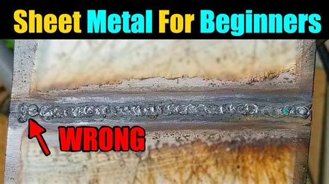 how to weld sheet metal with flux core|flux core welding for beginners.